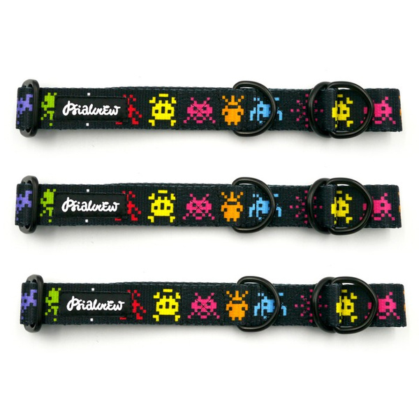 Half-choke collar Invaders Psiakrew, 2.5 cm wide, medium and big dogs, black extras