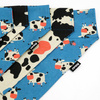 Double-sided bandana for Dog Spotted Cow, scarf with a tunnel for the collar Psiakrew