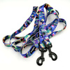 Dog Leash Magic Jungle width 2.5 cm, 1" wide, big black snap hook 8 cm