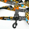 Dog Leash Wild Animals width 2.5 cm, 1"  wide, big black snap hook