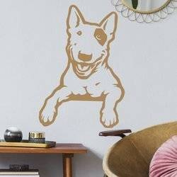 Wall decal Dog - Bull Terrier Smile - wall decoration Baby Room Dog Lovers gift idea