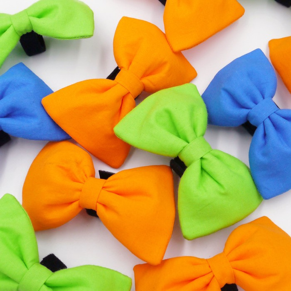 Dog Bow green Psiakrew, Pet Bow Tie, Bowtie, Collar Attachment