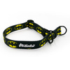 Half-choke collar Bat Dog, 2 cm wide, for small dogs, black extras
