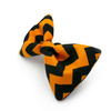 Halloween Dog Bow Tie, gift for dog, Autumn Pet Bow Tie, Bowtie, Collar Attachment, Orange ZigZag