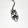 German Shepherd Dog pendant, phone tag, charms