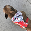 Premium Dog Bandana Snowman handkerchief style to tie around your pet’s neck gray