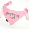 Bandana with the name of the Dog Psiakrew, personalized tied handkerchief, pink bandana scarf