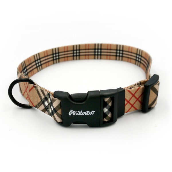 Dog Collar Dogberry Psiakrew 2.5 cm 1"  wide, black fittings