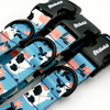 Dog Collar Psiakrew Spotted Cow 2.5 cm wide, black extras