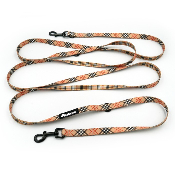 Long Dog Leash Dogberry Psiakrew width 1,5 cm (0.78"), black snap hook 6 cm
