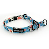 Half-choke collar Spotted Cow, 2.5 cm wide, medium and big dogs, black extras