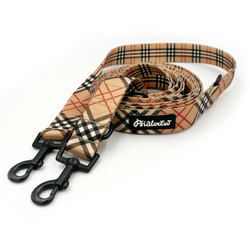 Hundeleine Dogberry Psiakrew, Breite 2,5 cm, Karabiner 6 cm schwarz