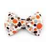 Bow tie for dogs, white with colorful dots, Collar Attachment, gift for pet Psiakrew