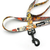 Dog Leash Forest Treasures Psiakrew width 2.5 cm, 1"  wide, big black snap hook 8 cm