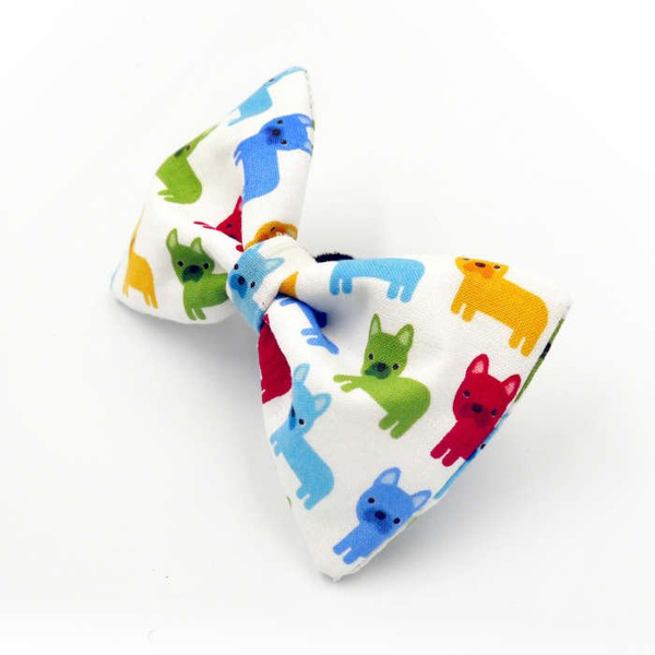 Dog Bow Tie, gift for dog, Pet Bow Tie, Bowtie, Collar Attachment, Frenchie