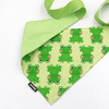 Green Frogs Psiakrew Bandana, gebundenes Taschentuch, Baumwollschal