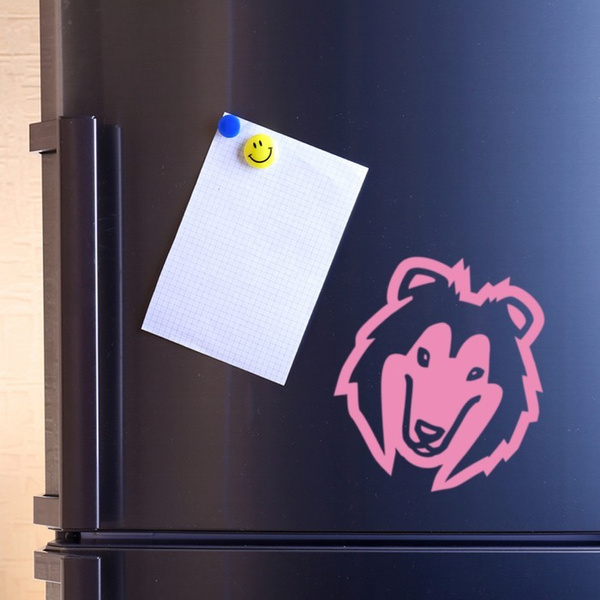 Collie Psiakrew dog car sticker for dark car bodies