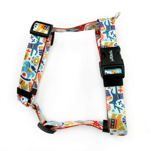 Harness for Dog, Model Winter Folk Guard Harness, for medium dogs, nickel extras 