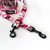 Dog Leash Snowman width 2 cm wide, black small snap hook 6 cm