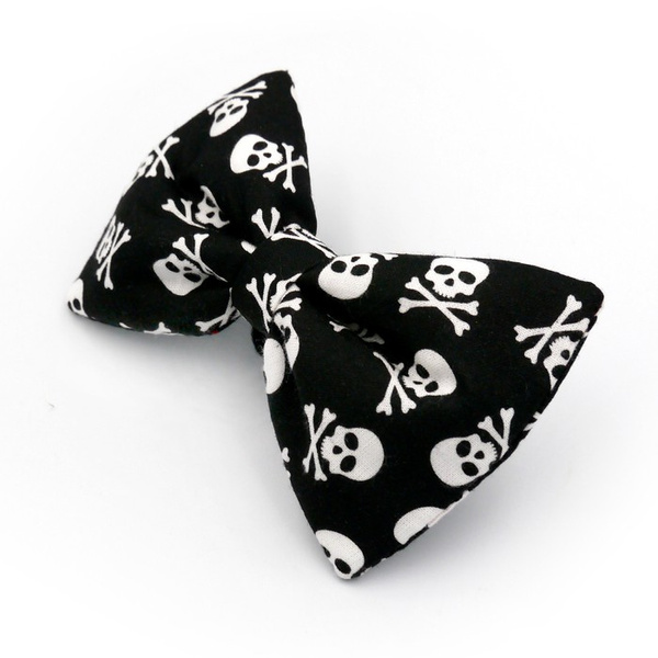 Halloween Hundefliege- Skull Black, Psiakrew