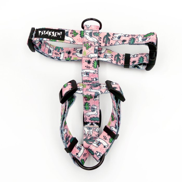 Harness for Dog, Model Pink Llama Guard Harness Small Harness for small dogs, puppies, black extras