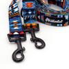 Dog Leash Sorry Winnetou Psiakrew width 2.5 cm, 1"  wide, snap hook black 6cm