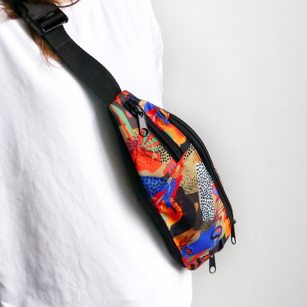 Fanny Pack Hip Bag, Bum Bag Colorful Thicket Psiakrew