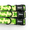 Dog Collar Psiakrew Green Frogs 2.5 cm wide, black extras