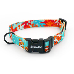 Dog Collar Blue Lagoon Psiakrew, 2 cm 0.78" wide, for smaller dogs