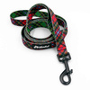 Dog Leash Tartan width 2 cm 0.78 ", black extras