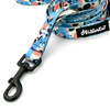 Walking leash for Dog Spotted Cow Psiakrew, width 2 cm, black snap hook 6 cm