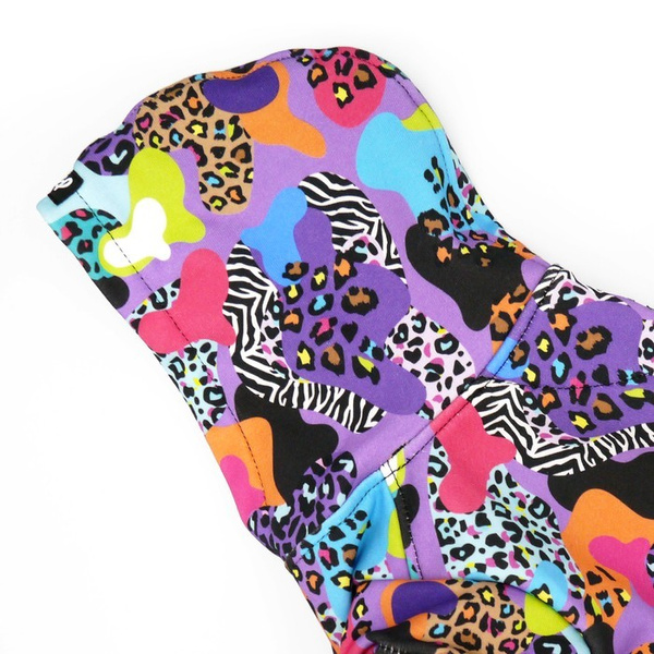 Bluza dla Psa z kapturem Crazy Leopard, odblaskowy element