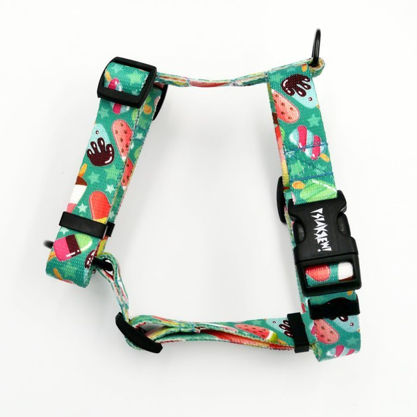 Harness for Dog, Model Ice Ice Baby Guard Harness Small Harness for small dogs, puppies, black extras