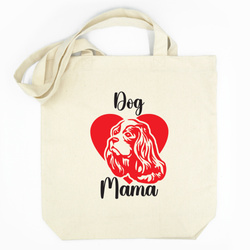 Personalized Cotton Tote Bag Psiakrew Cavalier King Charles Spaniel Dog + Custom Text