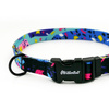 Dog Collar Psiakrew Terrazzo, 2 cm 0.78"  wide, for smaller dogs black extras
