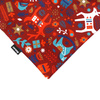 Bandana dla psa z motywem ludowym świątecznym wiązana chusteczka, apaszka bawełniana Winter Folk