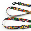 Dog Leash Winter is coming width 2.5 cm, 1"  wide, big black snap hook 8 cm