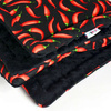 Premium Mat Plaid Blanket for the dog Red Hot Chili Psiakrew Design