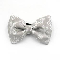 Christmas Dog Bow Tie Snowflake, Pet Bow Tie, Bowtie, Collar Attachment