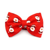 Christmas Dog Bow Tie- Santas, Pet Bow Tie, Bowtie, Collar Attachment