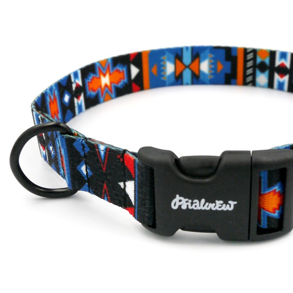 Dog Collar Sorry Winnetou Psiakrew 2.5 cm 1" wide, black fittings