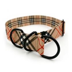 Half-choke collar Dogberry Psiakrew, 4 cm wide, medium and big dogs, black extras