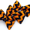 Halloween Dog Bow Tie, gift for dog, Autumn Pet Bow Tie, Bowtie, Collar Attachment, Orange ZigZag
