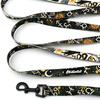 Long Dog Leash Zodiak width 2 cm (0.78") wide, black snap hook 6 cm