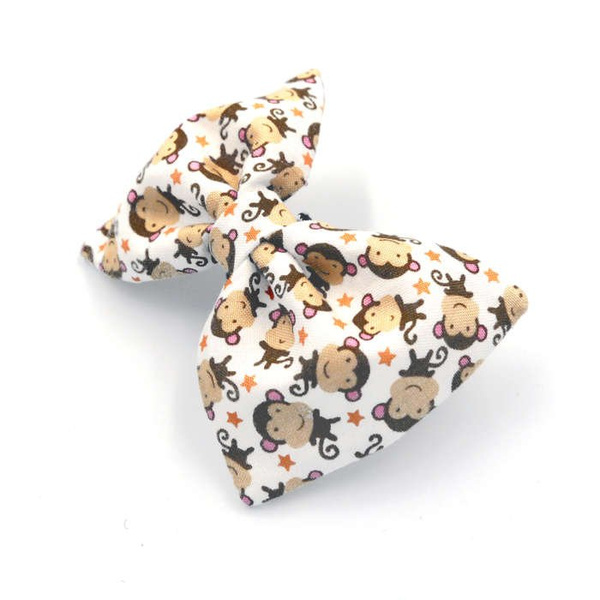 Dog Bow Tie, gift for dog, Pet Bow Tie, Bowtie, Collar Attachment, Monkey