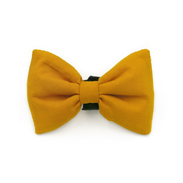 Dog Bow mustard yellow Psiakrew, Pet Bow Tie, Bowtie, Collar Attachment