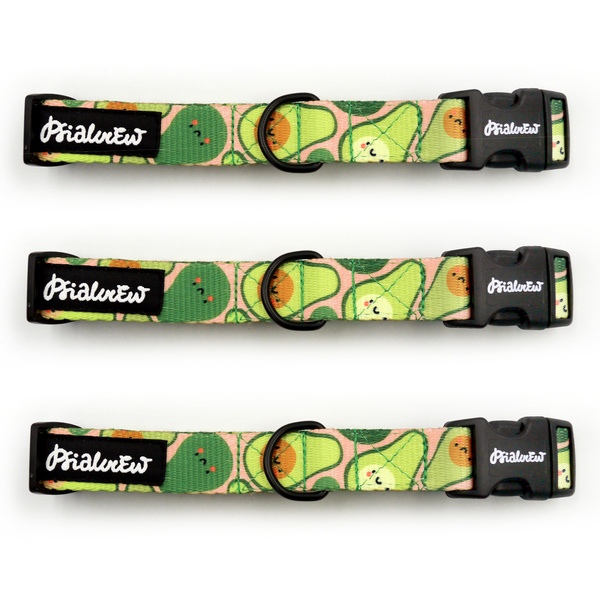 Dog Collar Guacamole Time Psiakrew, 2 cm 0.78" wide, for smaller dogs