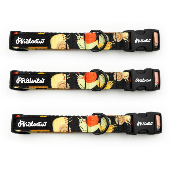 Dog Collar Snail Family Psiakrew, 2 cm 0.78"  wide, for smaller dogs