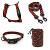 ACCESSORY KIT. Big dog. Red Hot Chili Psiakrew Series; Collar, Harness, Leash, Sachet for dog treats