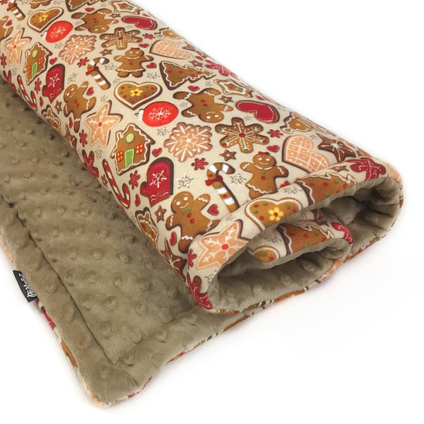 Mat Plaid Blanket for the dog Cinnamon Gingerbreads Psiakrew Design
